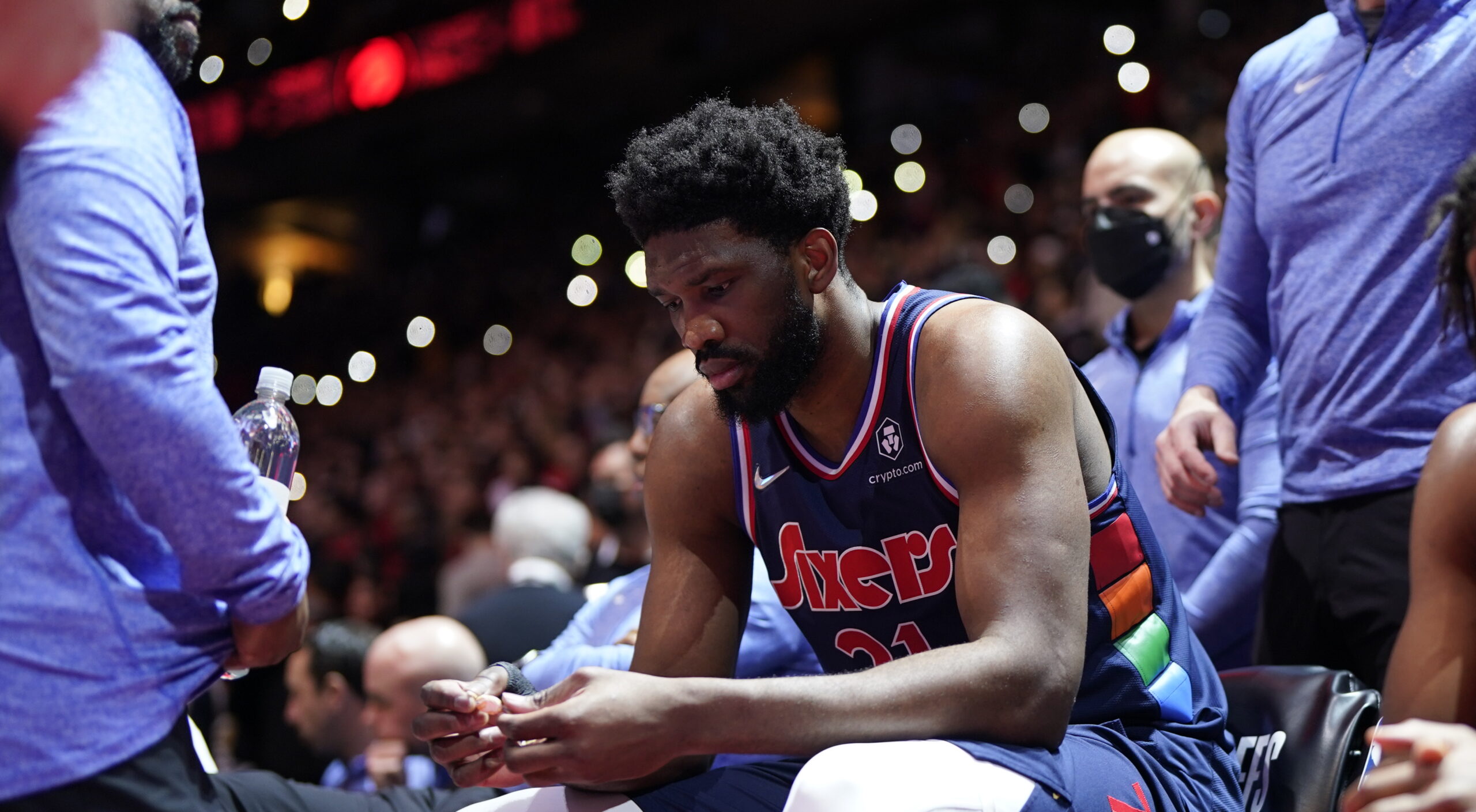 76ers Center Joel Embiid Out Indefinitely With Right Orbital Fracture ...