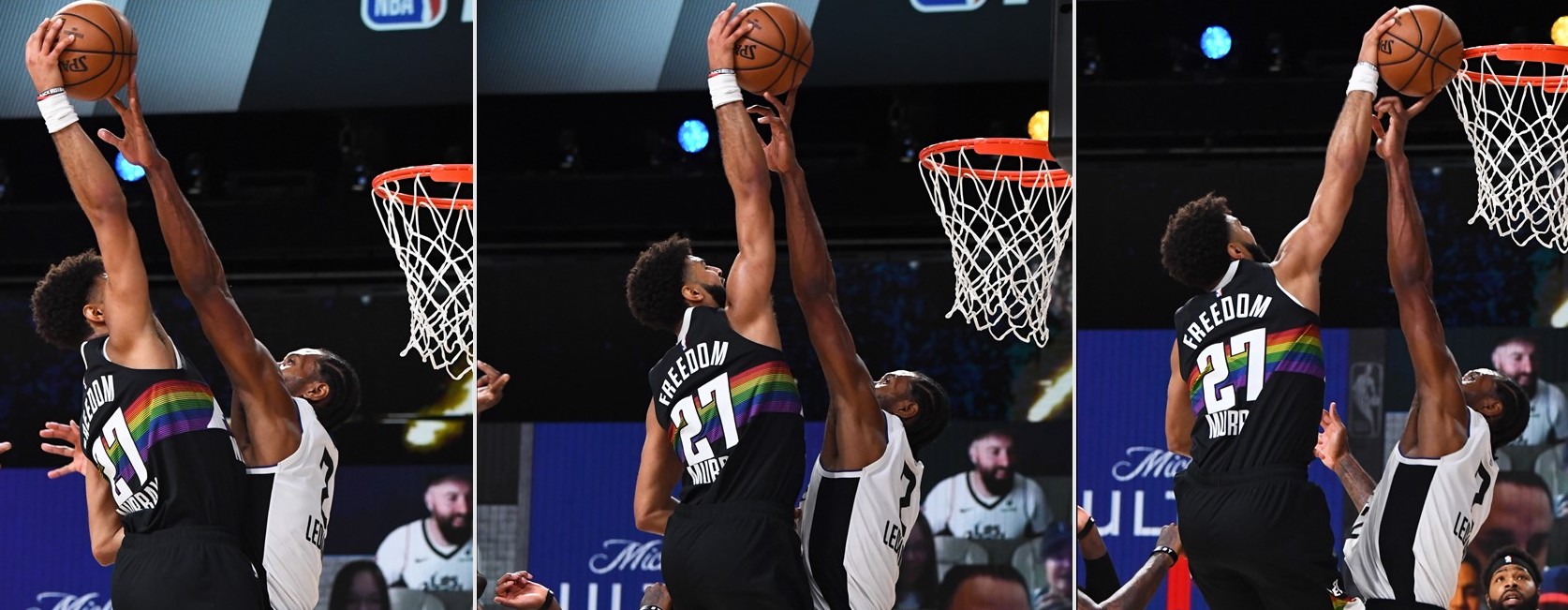 Iconic plays Kawhi Leonard’s spectacular onefinger block